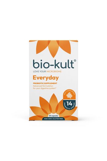 Bio-Kult Gut Health Probiotic, 14 Strains for Digestive & Immune Support, 60 Capsules