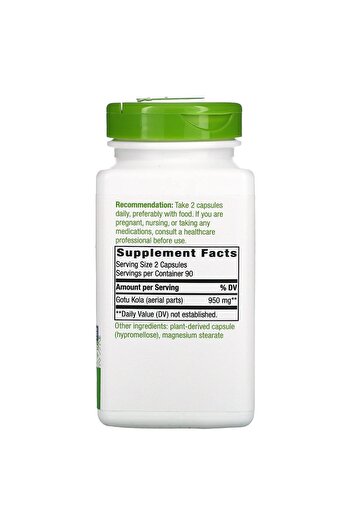 Nature's Way Gotu Kola Herb Caps, 180 ct