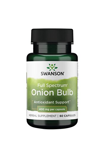 SWANSON Full Spectrum Onion (Bulb) 400 Milligrams 60 Capsules