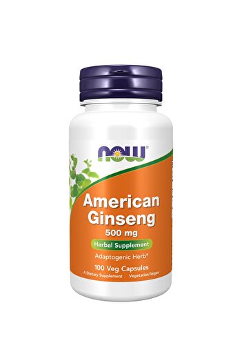Now Foods Supplements, American Ginseng (Panax quinquefolius) 500 mg, Herbal Supplement, 100 Veg Capsules