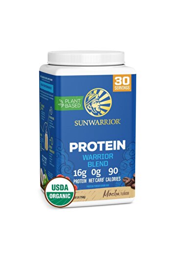 Sunwarrior Warrior Blend Vegan Protein Powder Mocha 30 Servings 750g