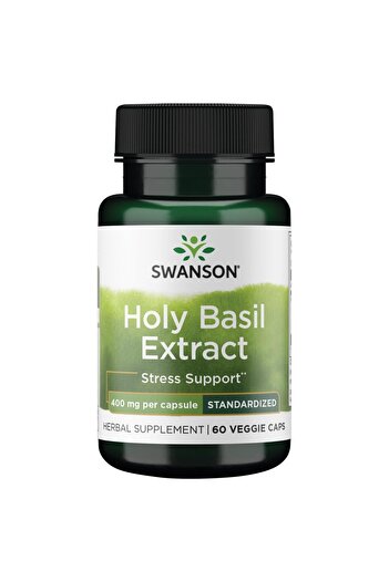 SWANSON Holy Basil (Tulsi) Extract 400 Milligrams 60 Veg Capsules