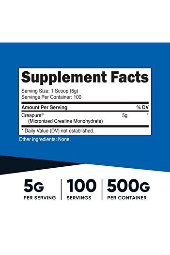 Nutricost Creapure® Creatine Monohydrate 500 Grams