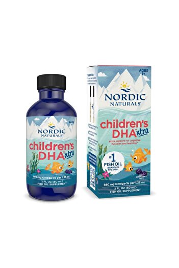 Nordic Naturals Children's DHA Xtra, Berry Punch - 880 mg Omega-3s for Cognitive & Immune Support