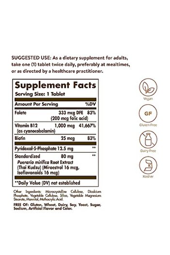 Solgar Women's Balancing Formula with Pueraria Mirifica - 60 Vegan Tablets