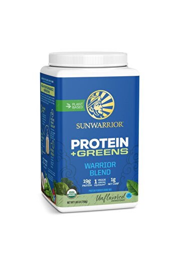 Sunwarrior Organic Vegan Protein Greens Powder with BCAA & Superfoods, Chocolate, 30 Servings