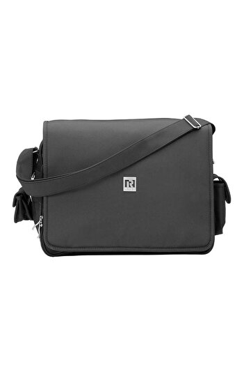 RYCO Deluxe Messenger Diaper Bag- black