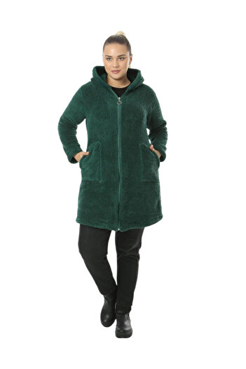 rotop Long sweatshirt with zipper, pockets and hood, very warm