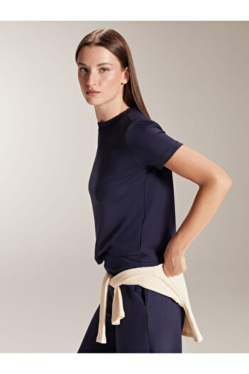 LC Waikiki   Navy Blue Crew Neck Women's T-Shirt