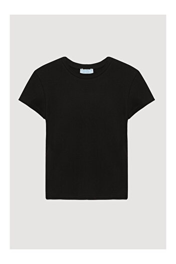 LC Waikiki Crew Neck Basic T-Shirt Black