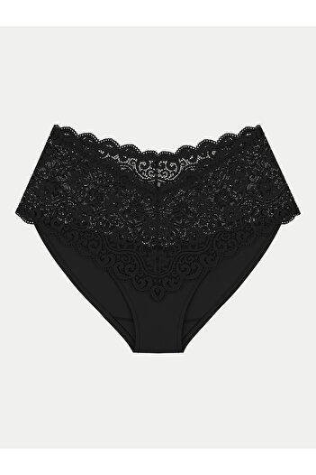 Triumph Γυναικεία Κλασικά Σλιπ με Ψηλή Μέση 10210675 Μαύρο