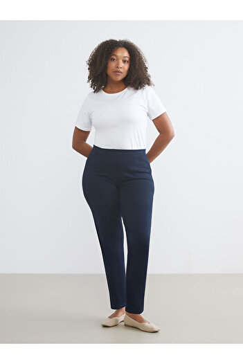 LC Waikiki Carrot Cut Women's Trousers with Elastic Waist