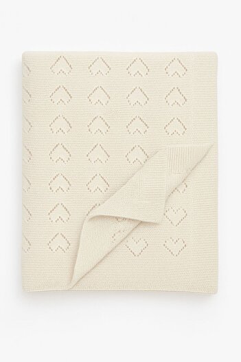 Fox Life Kids Heart Openwork Baby Kids Blanket