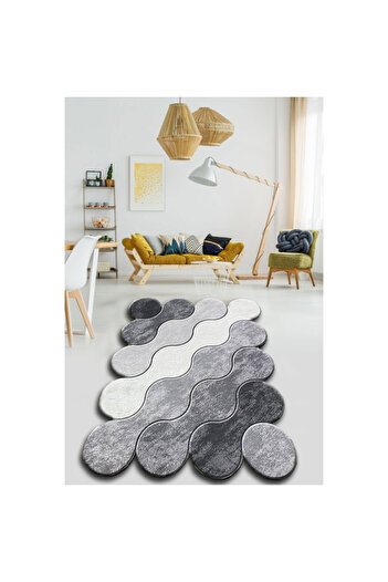 Chilai Home Covor 959CHL2303, 120x180 cm, Poliester, , 10 mm, Gri/alb