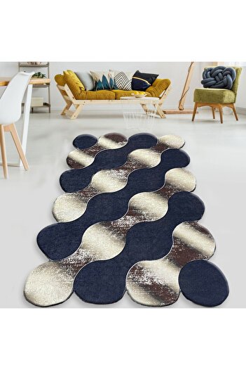 Chilai Home Carpet 959CHL2292, 120x180 cm, Polyester, , 10 mm, Blue/beige