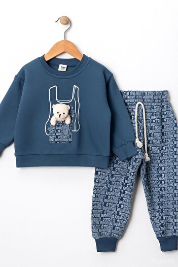 RAPAPA Boy's 3-Thread Plush Toy Children's Tracksuit Set –10717 m