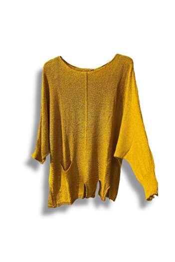 SUMEF Women's Oversize Mercerized Knitwear Blouse |   Casual Tunic |   Compatible with Sizes 38-52