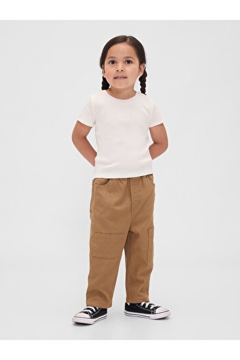 GAP Erkek Bebek Kahverengi Pull-On Barrel Pantolon