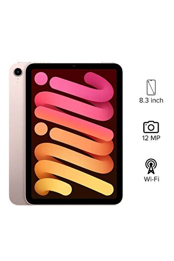 Apple iPad Mini 2021 (6th Generation) 8.3-Inch, 64GB, WiFi, Pink With Facetime - International Versi