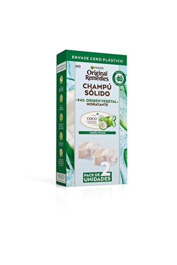 Garnier Set sampon solid delicat si hidratant ORIGINAL REMEDIES 2 x 60 g