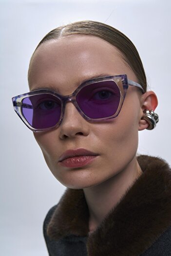 Bilge Karga Jadon Multicolor Purple Sunglasses
