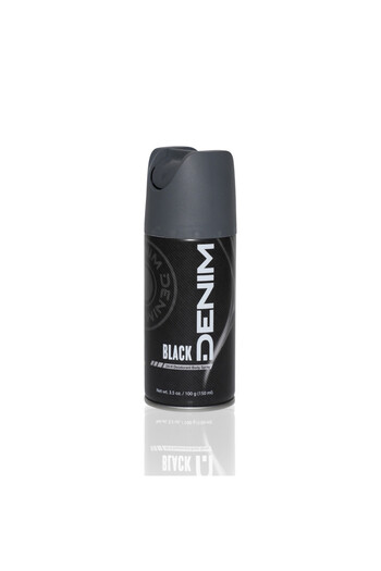 Denim Deomax Black Deodorant Body Spray-24 Hrs Action Long Lasting Freshness-150ml