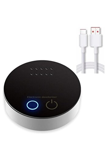Generic جهاز تنقية الهواء الصغير المحمول ومزيل الروائح للثلاجة - منظف USB قابل لإعادة الشحن - يزيل 99% من الروائح الكريهة.