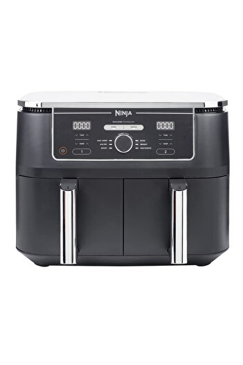 NINJA AF400EU Hot Air Fryer, 2470W, 9.5 L, 6 Programs, 2 Independent Zones, Black