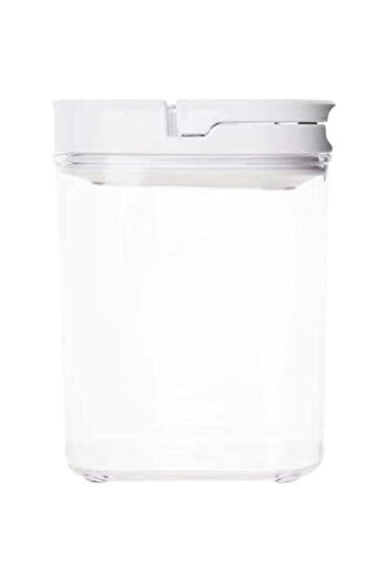Generic HOMESMITHS Little Storage White Flip Canister 1.1 Liter