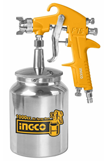 Ingco AIR SPRAY GUN 1000CC ASG3105 - Professional 1000cc Air Spray Gun, High-Performance, Ideal for