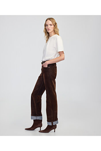 İpekyol Flock Printed Wide Leg Fit Jeans