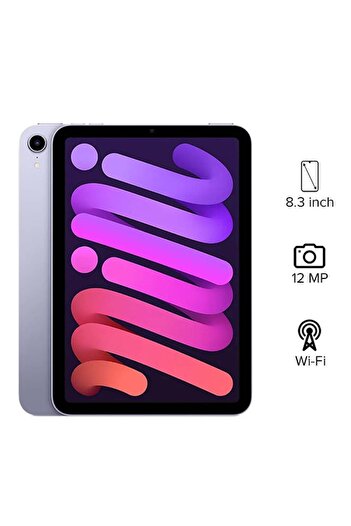 Apple iPad Mini 2021 (6th Generation) 8.3-Inch, 64GB, WiFi, Purple With Facetime - International Ver