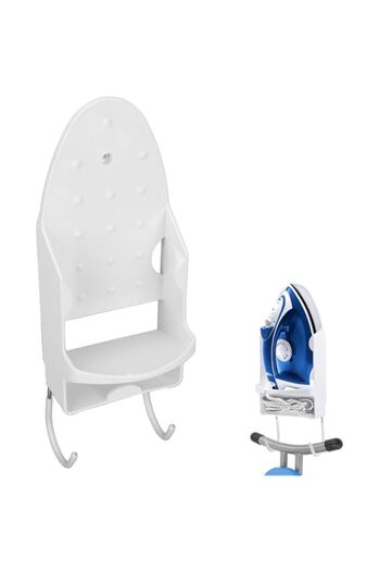 Generic TOMVAES Ironing Board Hanger Wall Mount Ironing Holder Heat Resistant Iron Hanger with Iron Board Ra