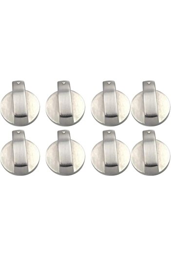 Generic Azonee Gas Stove Knob Set 8Piece Control Knobs with Adaptors Metal Oven Switch Cooking Surface Contr