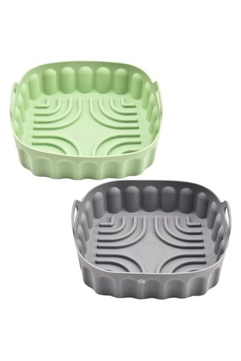 Generic Silicone barbecue tray accessories, new 2-piece air fryer baking pad, suitable for various purposes