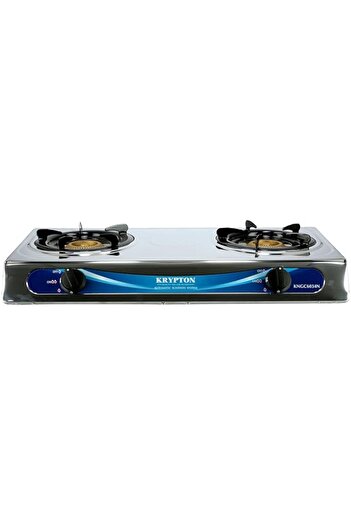 Generic Krypton 2 Burner Gas Cooker,Multi color, SILVER, KNGC6034