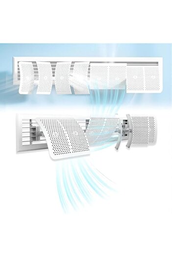Generic TERRIFI Adjustable Freestanding Air Vent Deflector for Central Air Conditioning, Control Wind Direct