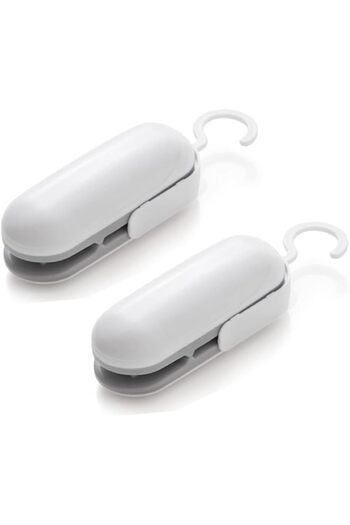 Generic NALACAL 2PCS Mini Bag Sealer, 2 in 1 Heat Seal and Cutter Portable Heat Sealer Plastic Bag Sealer He