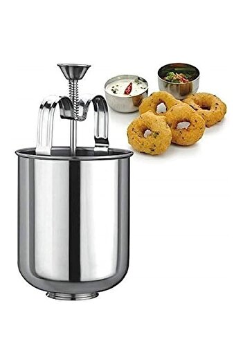 Generic BigPlayer Stainless Steel Medu Vada Maker with Stand || mendu WADA Machine || mendu WADA Maker || Ma