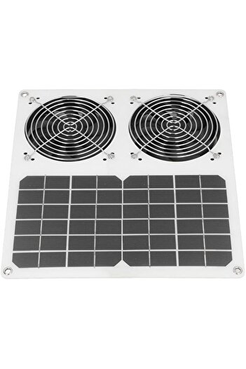 Generic Jiawu Solar Panel Fan, 12 Inch Waterproof Solar Powered Ventilation Fan Monocrystalline Silicon for