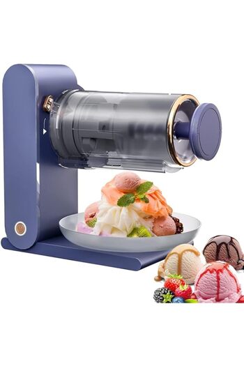 Generic Shaved Ice Maker Snow Cone Rechargeable Slushie Machine Ice Cream Maker for Kids and Family Portable