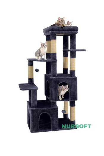 Nursoft Multi-Storey Scratching Terrace Luxury Cat Play House Nursoft-0108