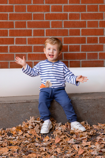 Miny Center Ottoman Pattern Baby Boy Sweatpants