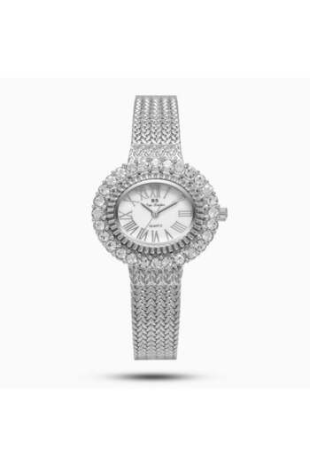 Luxure Women's Watch Silver Mesh White Dial