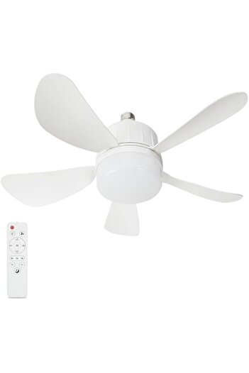Generic USOR Ceiling Fans with Lights,17.7 Inch（45cm）Socket Ceiling Fan with Remote LED Light Screw into