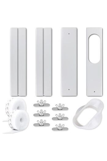 Generic MAKINGTEC Portable Air Conditioner Window Kit with 2 3m Seals, Universal Portable Air Window Vent Ex