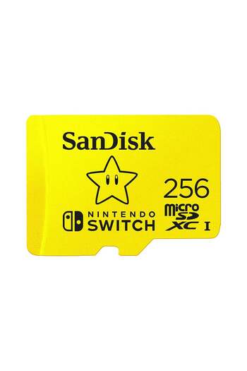 SanDisk بطاقة ذاكرة Ultra MicroSDXC UHS-I لجهاز Nintendo Switch، سعة 256 جيجابايت