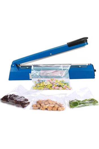 Generic HALAMODO Hand Impulse Heat Sealer for Sealing Plastic/PE PP Bags, Blue 30cm