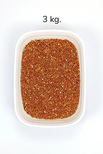 HarmonyAura Red Millet Plain Powder-Free Natural Fresh Bird Food - 3 kg