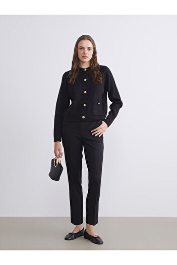 LC Waikiki Crew Neck Women's Knitwear Cardigan